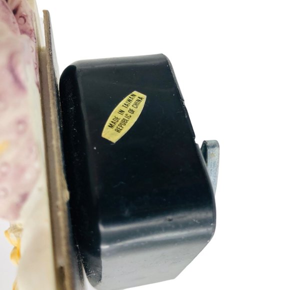 Vtg Sansco 3D Musical Photo Frame Kitty Anthropomorphic Moon Its A Small World - Picture 8 of 10